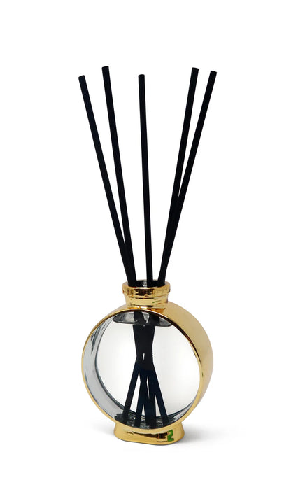 Vivience Gold Framed Diffuser, White Flower Scent