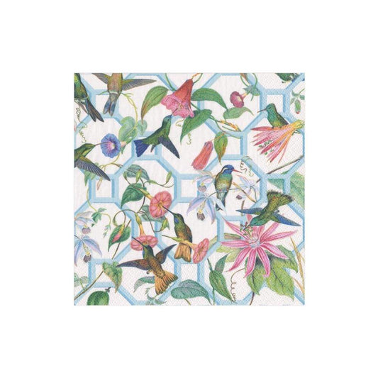 Hummingbird Trellis Paper Cocktail Napkins - 20 Per Package