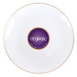 Organic White/Gold Rim Plates (10 Count)