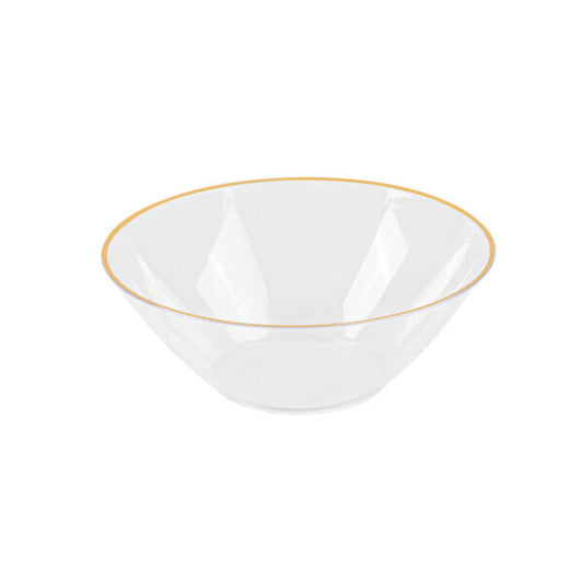 Clear Gold Rim Bowls 6 oz (10 count)