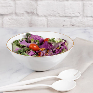 Novelty Serving Spoon & Spork White