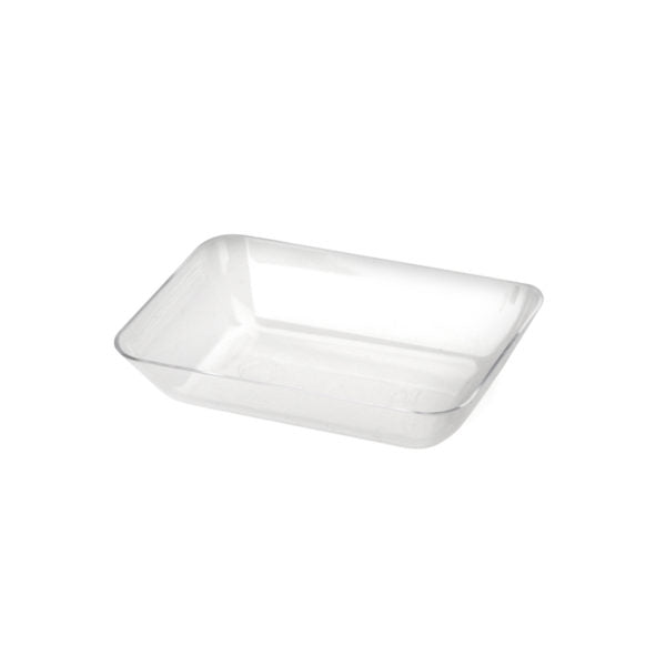 Mini Ware Clear Rectangular Plate 3″ x 2″