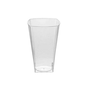 10 Oz Clear Square Disposable Plastic Cups