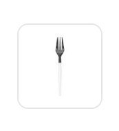 BLACK and WHITE 20PC COCKTAIL FORK