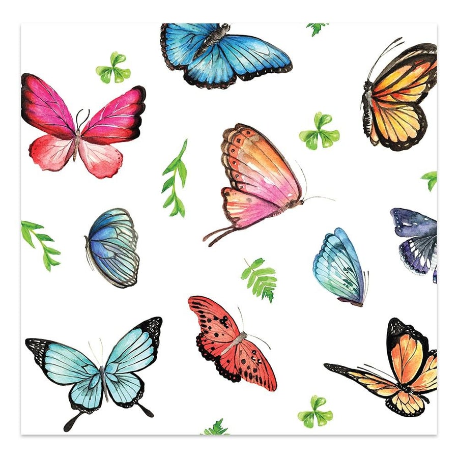 COCKTAIL NAPKIN BUTTERFLY/20CT