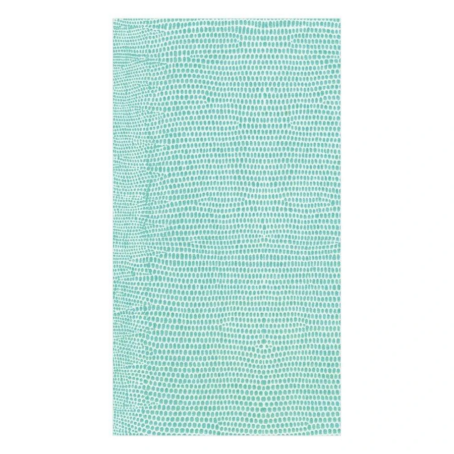 Lizard Paper Linen Guest Towel Napkins in Turquoise - 12 Per Package