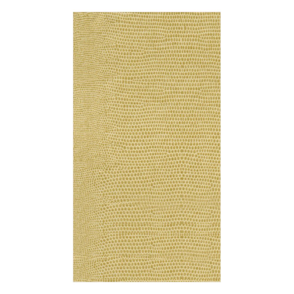 Lizard Paper Linen Guest Towel Napkins in Gold - 12 Per Package