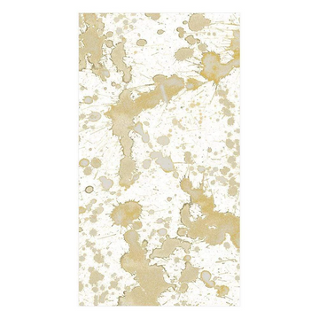 Splatterware Paper Guest Towel Napkins in Gold - 15 Per Package