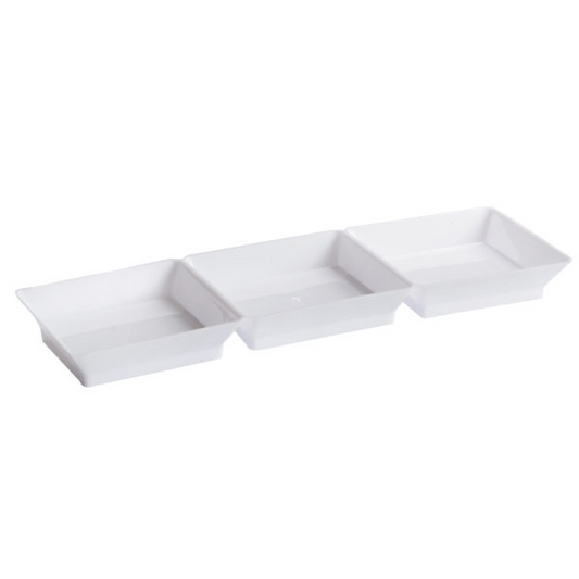 Mini Ware White Three Section Dish