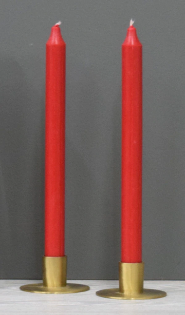12'' Red Taper Candle