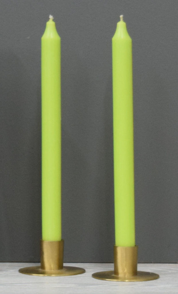 12'' Green Apple Taper Candle