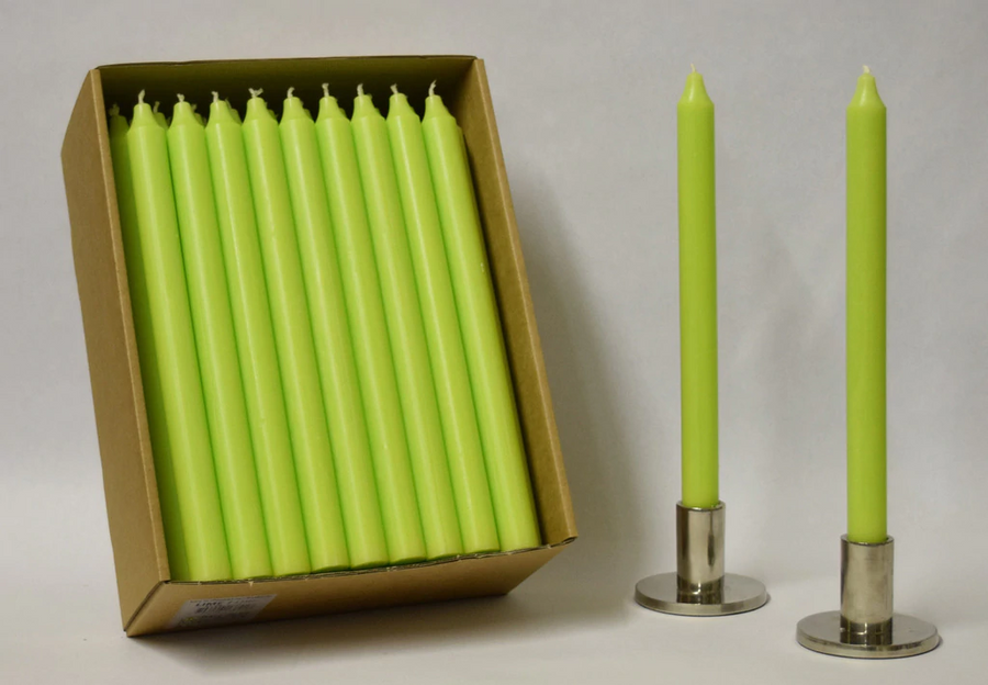 12'' Green Apple Taper Candle