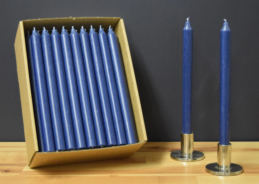 12'' Navy Blue Taper Candle
