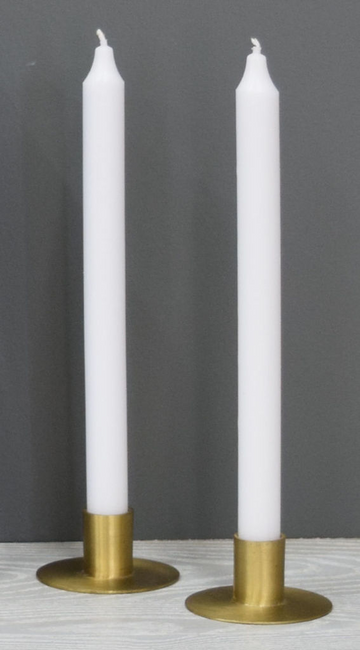 12'' White Taper Candle