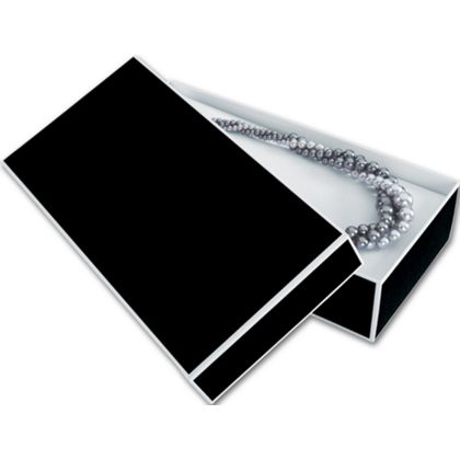 Black Rectangular Box With White  Trim