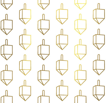 Chanukah Foil Tops - Charger - (SQUARE)