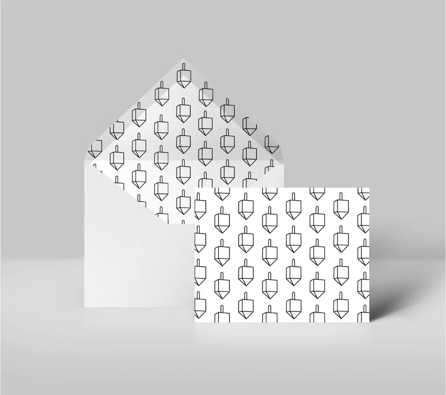 Chanuka Design Boxed  Cards / Envelopes 12 - Count