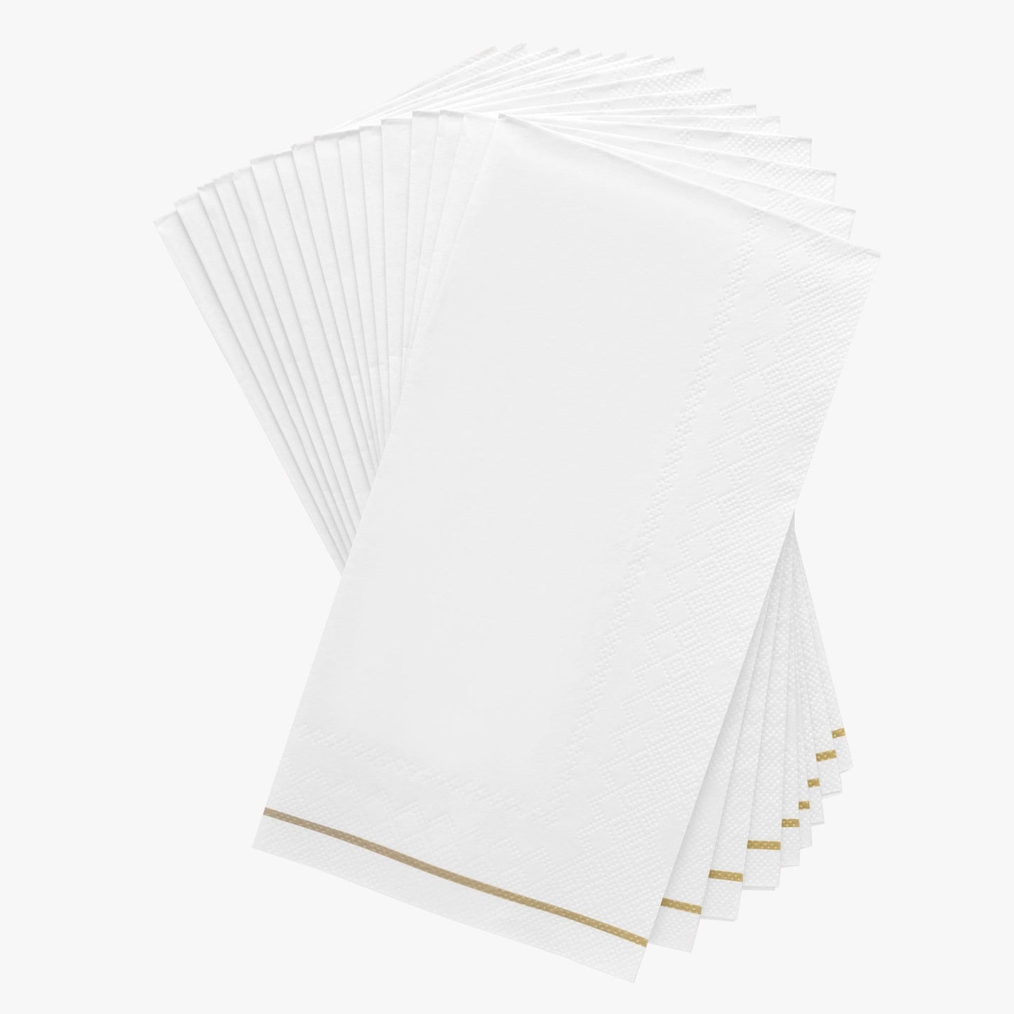 16 PK Navy/White/Black/Blush with Gold Stripe Cocktail-Guest Towel Paper Napkins